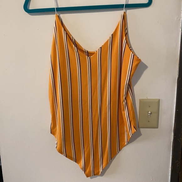 Never worn striped bodysuit. - Picture 2 of 2